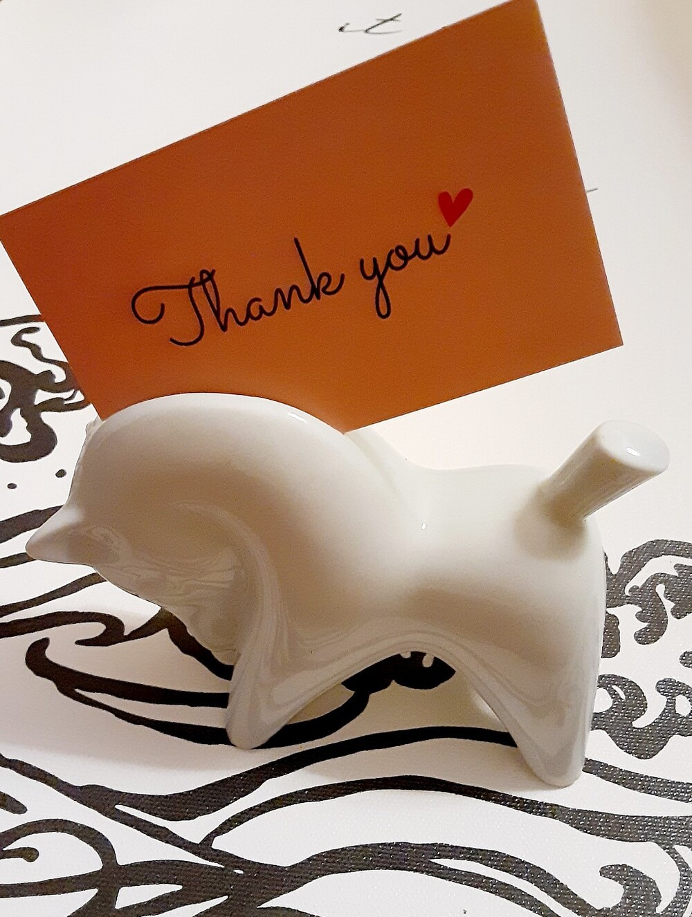 Vintage OMC Japan Horse Holder Figurine